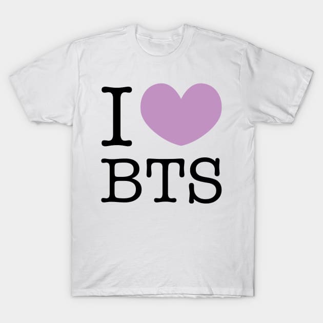 I love BTS T-Shirt by Oricca